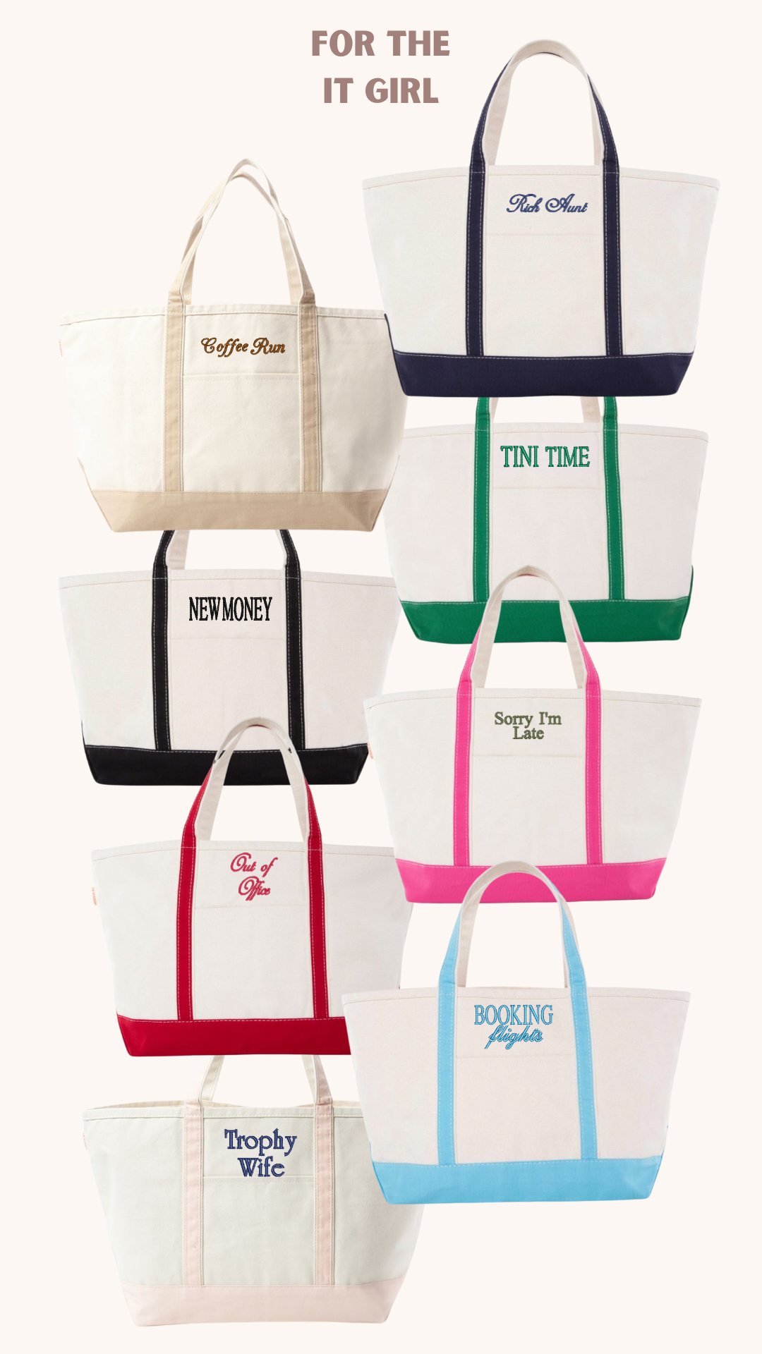 Classic Canvas Tote Bag - Large