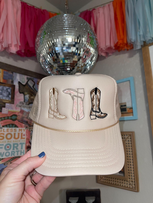 Lainey - 3 Boot Trucker Hat