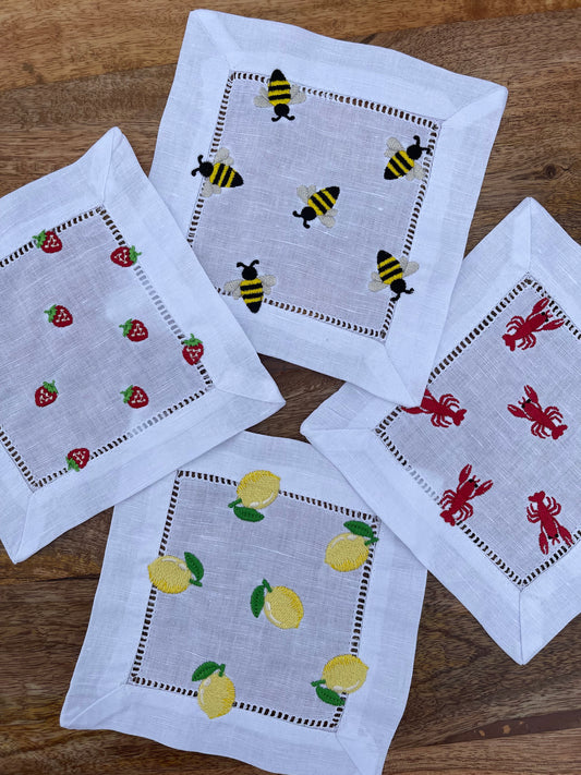 Iconic Linen Cocktail Napkins - Multiples