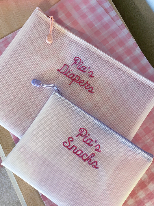 Customizable Zipper Pouch
