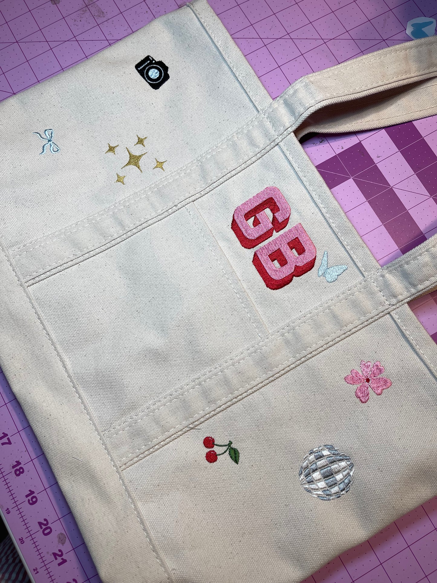 Custom Icon Canvas Tote Bag
