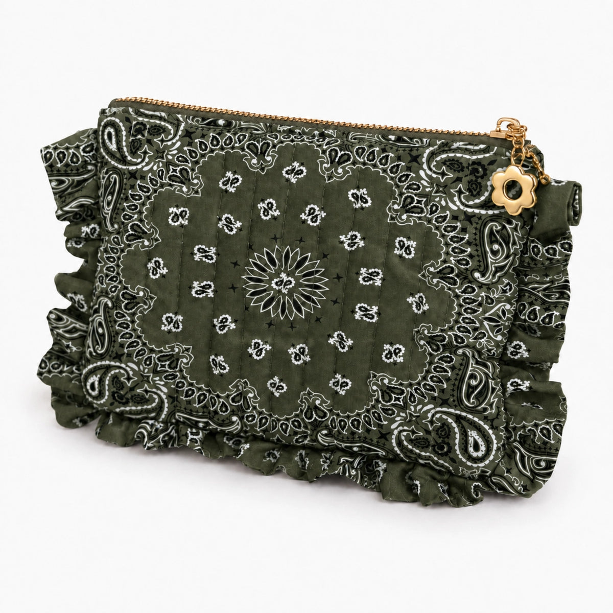 Bandana Ruffle Everything Pouch