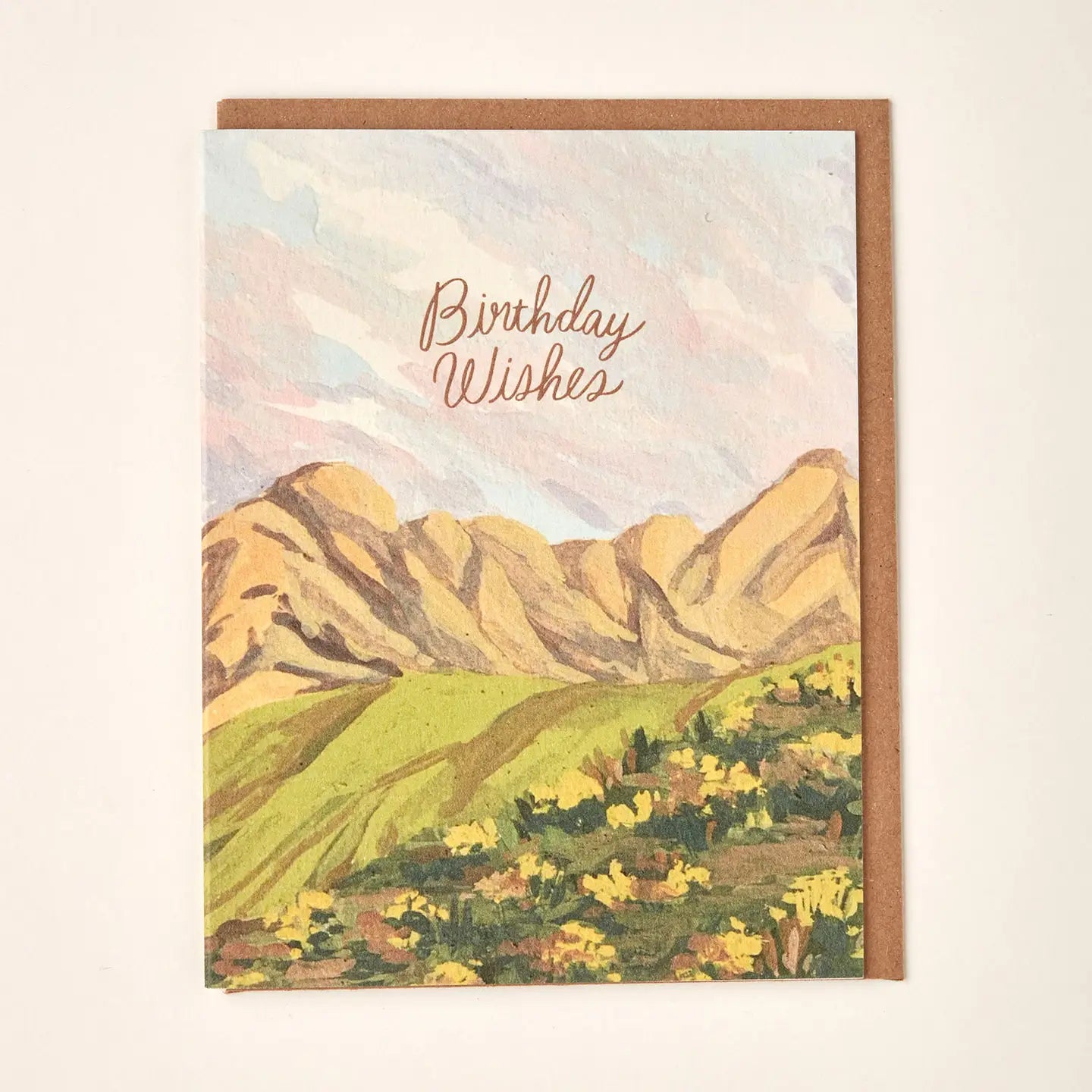 Birthday Wishes Mountain Greeting Card