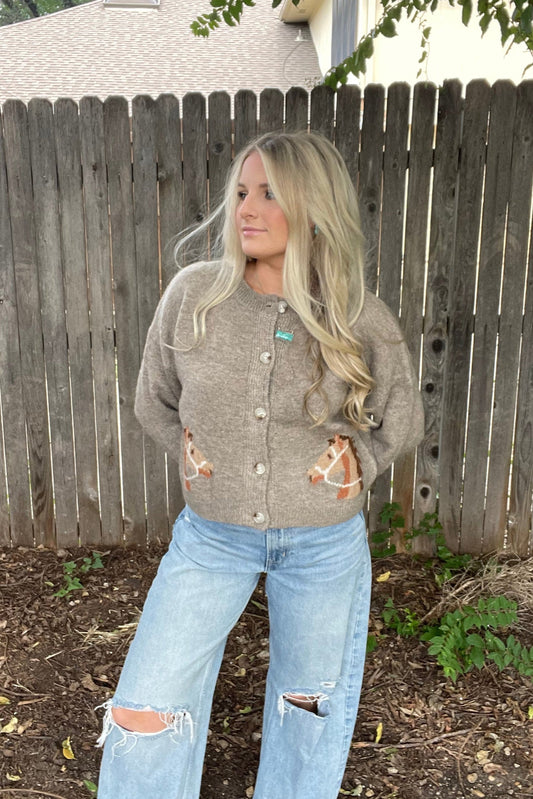 Bailey Horse Cardigan