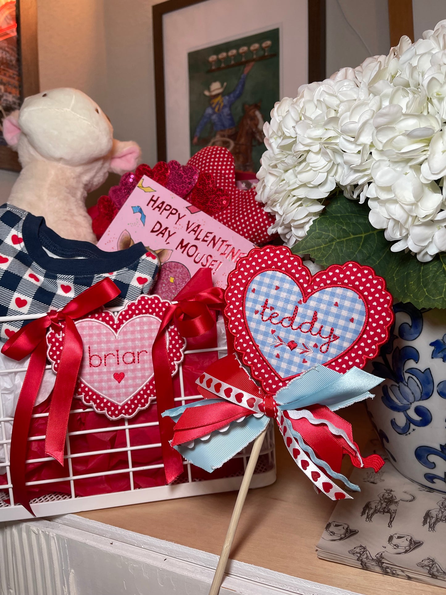 Personalized Valentine's Day Basket Tag