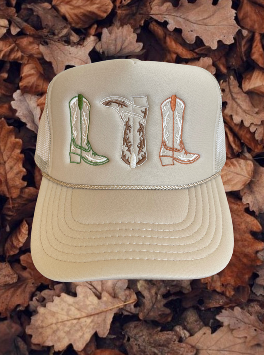 Lauren - 3 Boot Trucker Hat