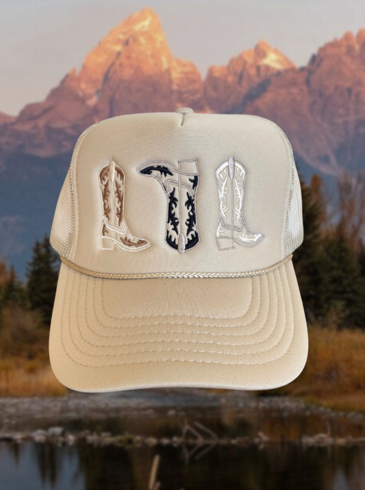 Meaghan - 3 Boot Trucker Hat