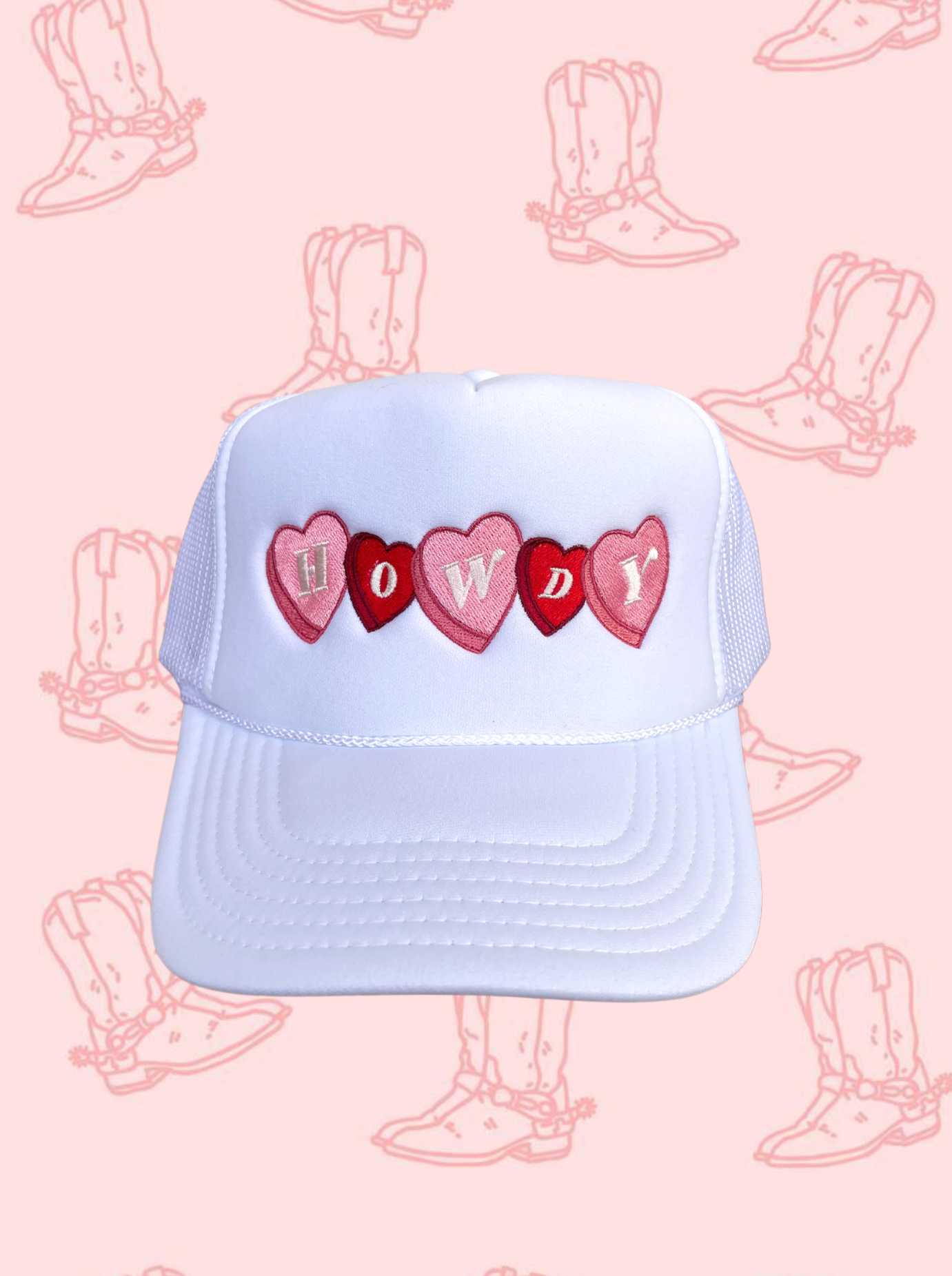 Howdy Hearts Trucker Hat