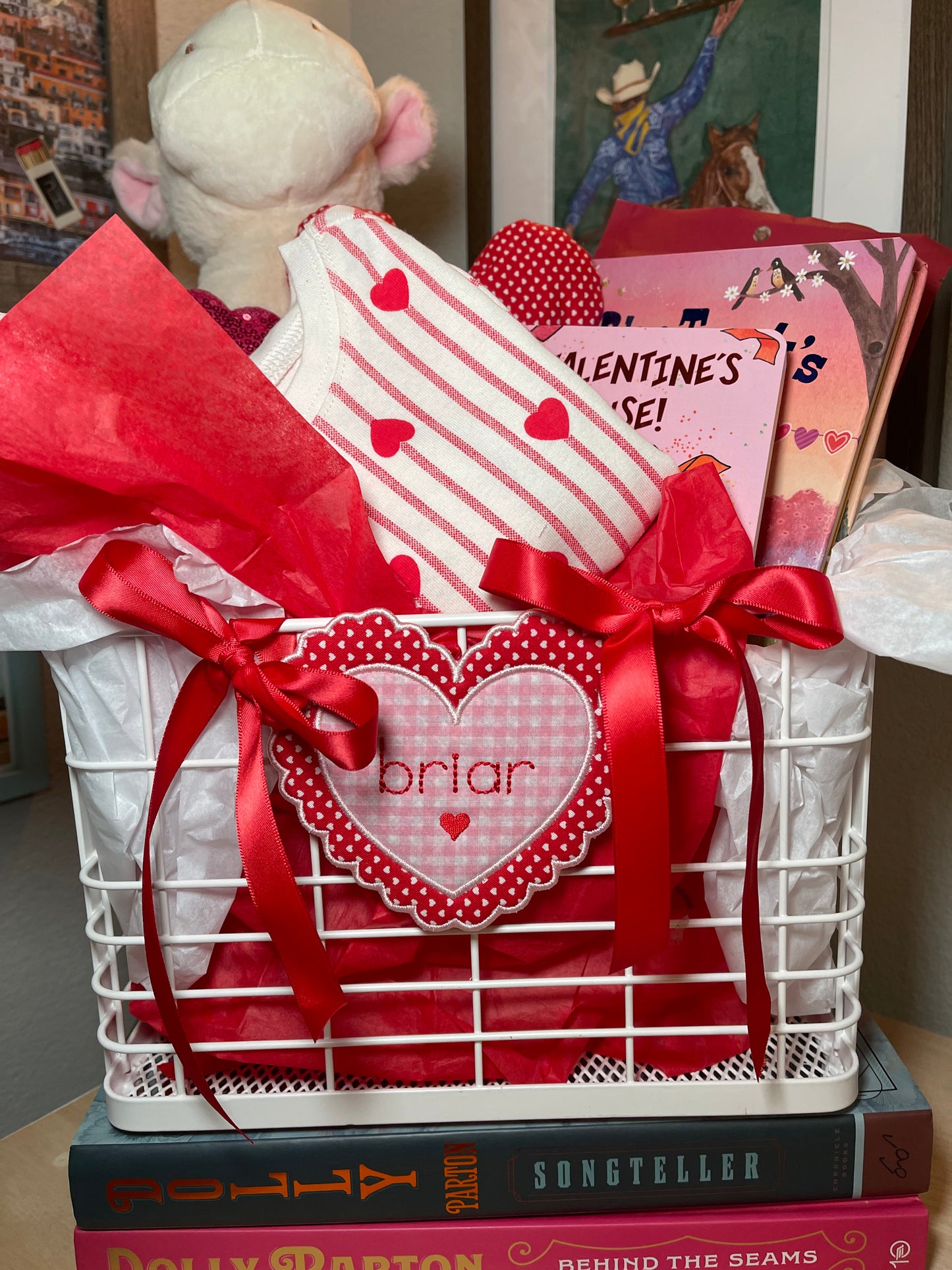 Personalized Valentine's Day Basket Tag