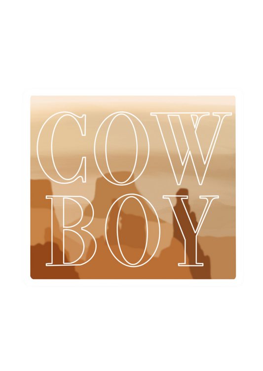 Western Cowboy Sticker