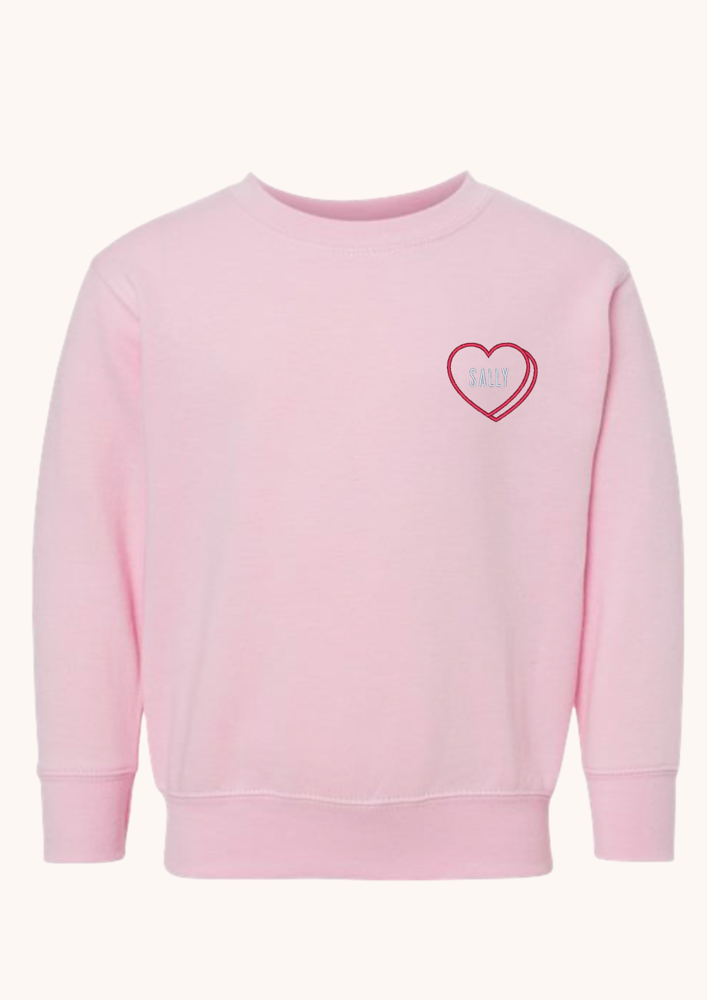 Candy Heart Name Crewneck