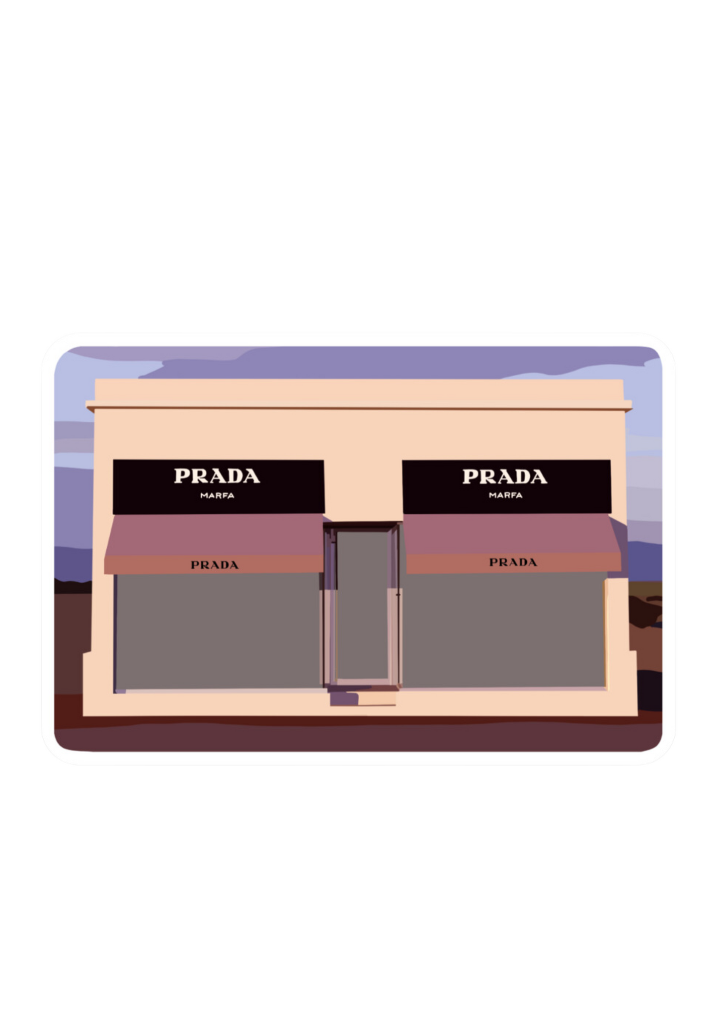 Marfa Texas Prada Sticker