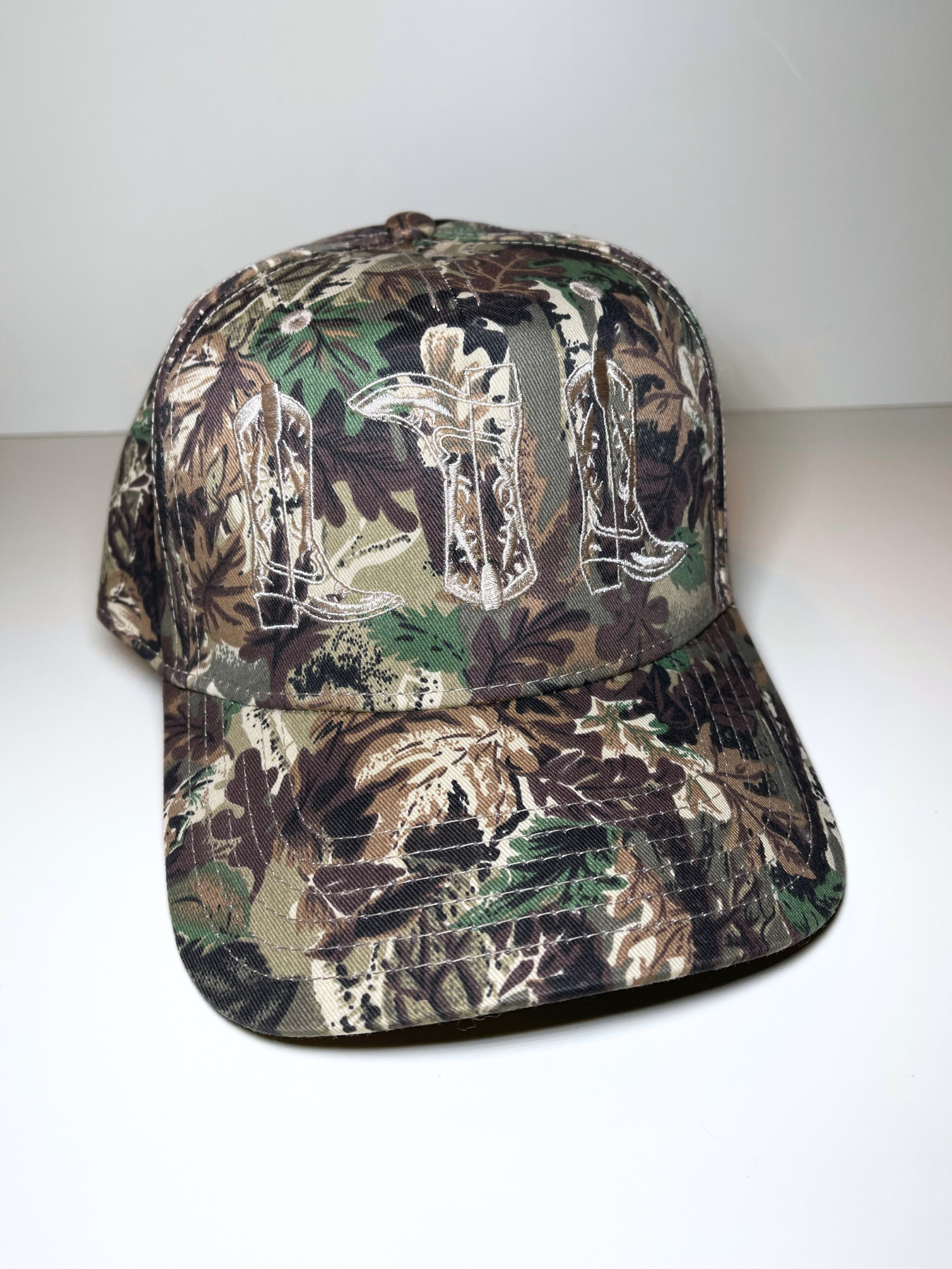 3 Boot Camo Trucker Hat