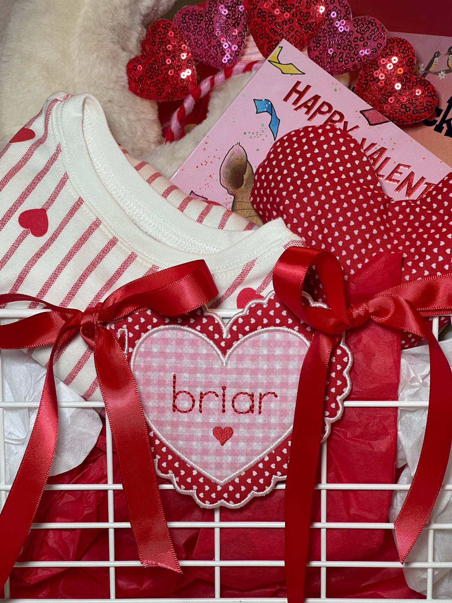 Personalized Valentine's Day Basket Tag
