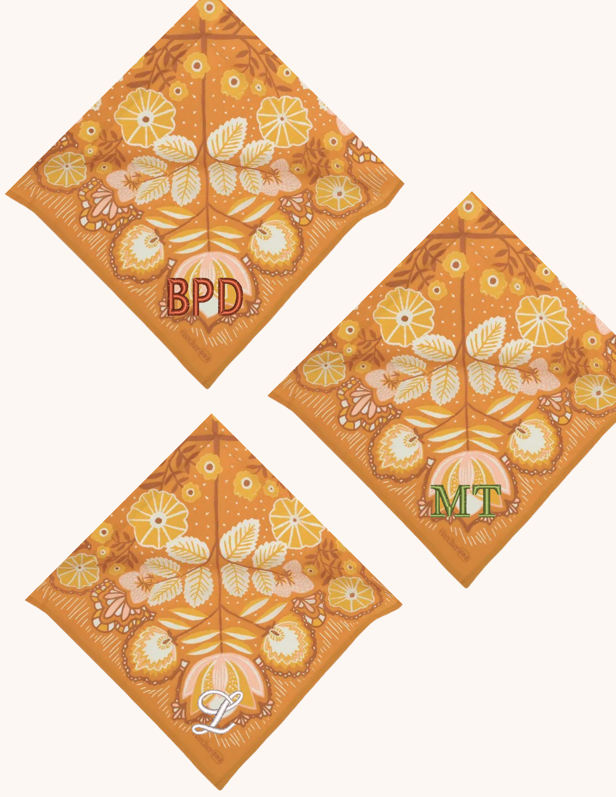 Tawny Floral Bandana