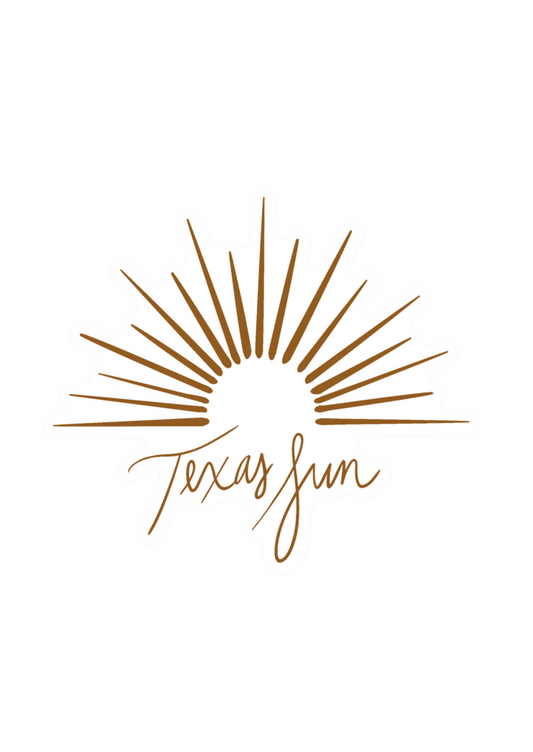 Texas Sun Logo Sticker