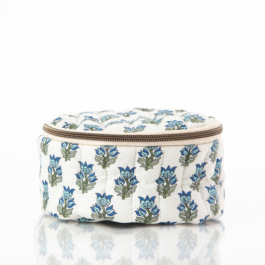 Quilted Block Print Circle Case