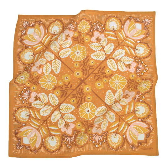 Tawny Floral Bandana