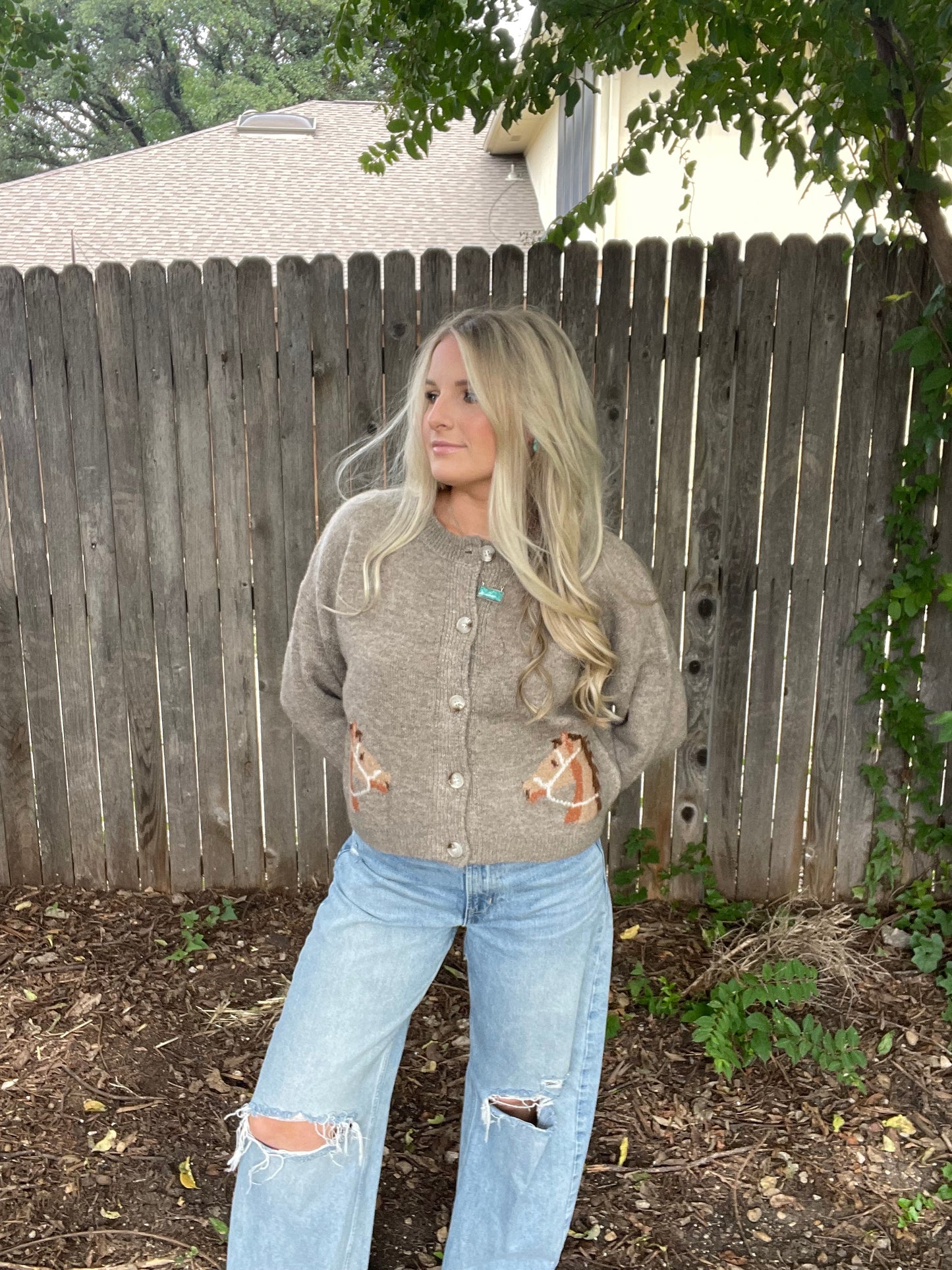 Bailey Horse Cardigan