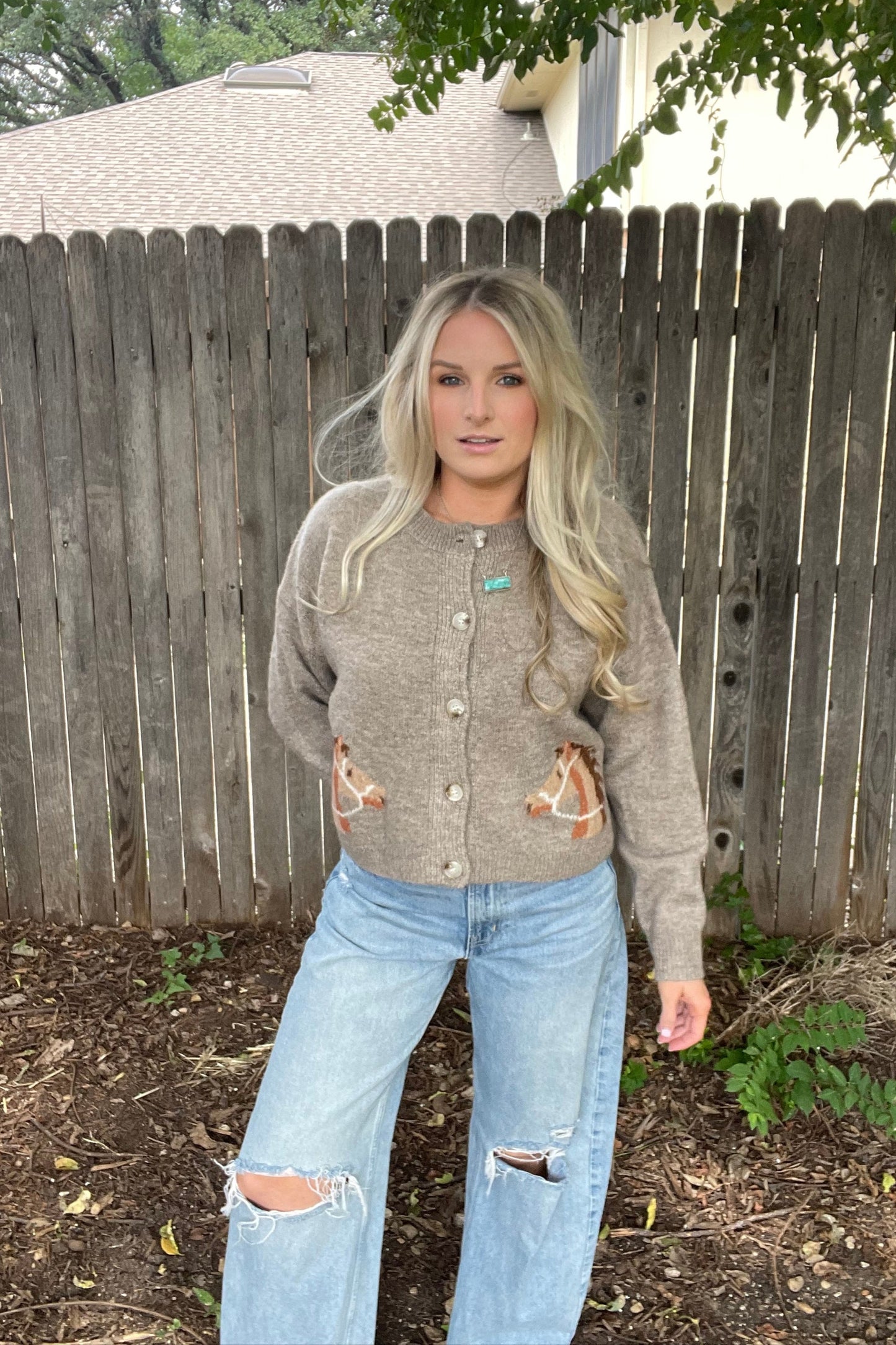 Bailey Horse Cardigan