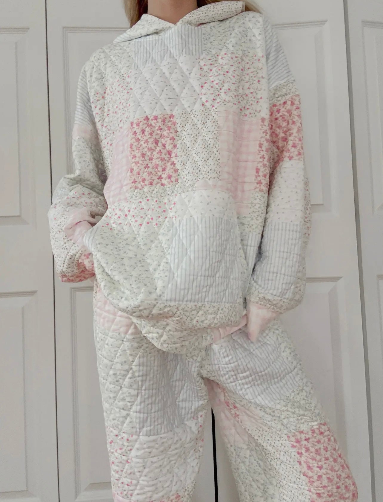 Quilted Patch Hoodie