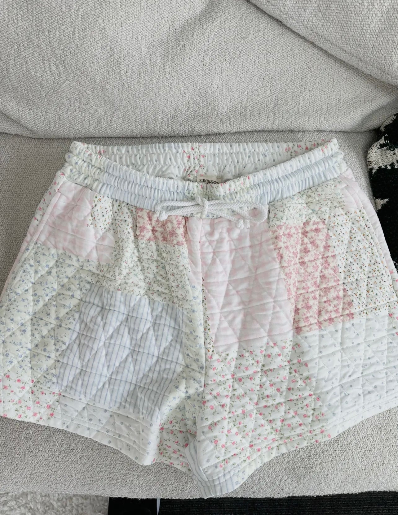 Quilted Patch Shorts