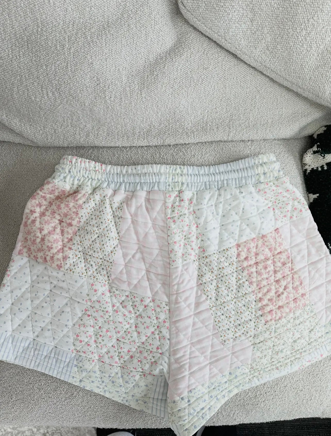 Quilted Patch Shorts