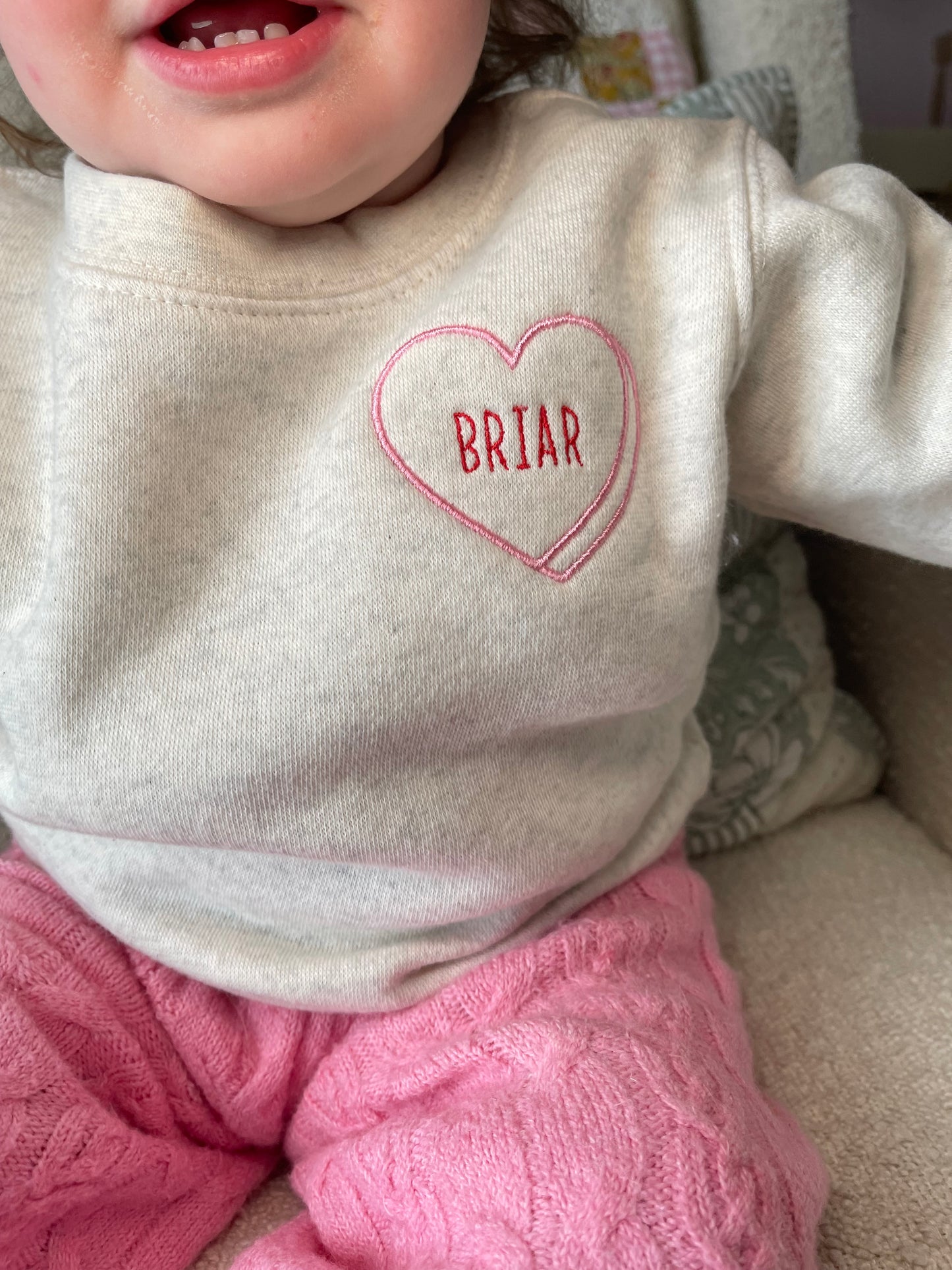 Candy Heart Name Crewneck