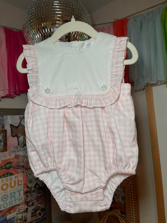Pink Gingham Baby Bubble