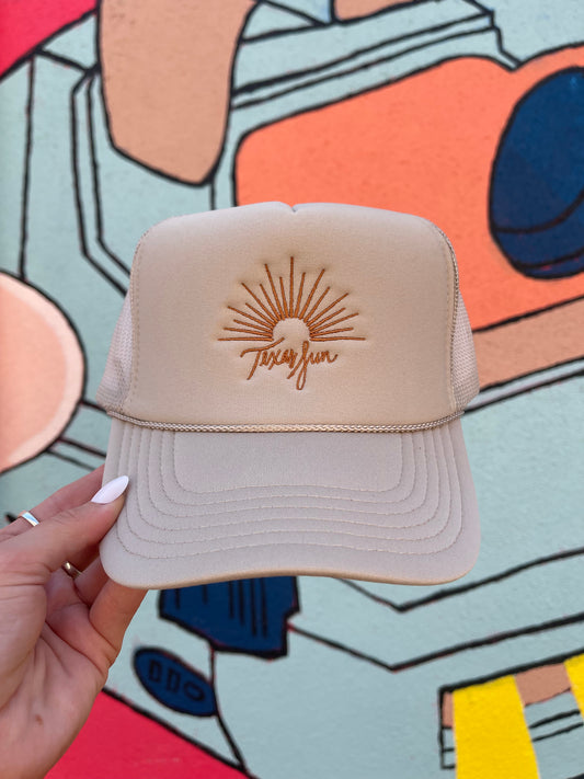 Texas Sun Logo Trucker