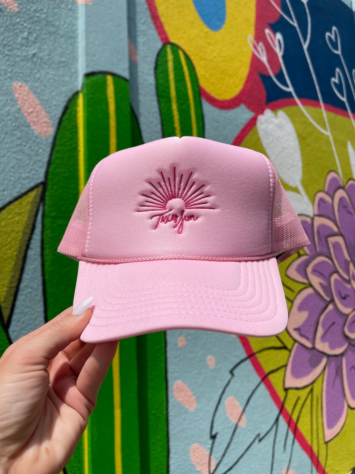 Texas Sun Logo Trucker