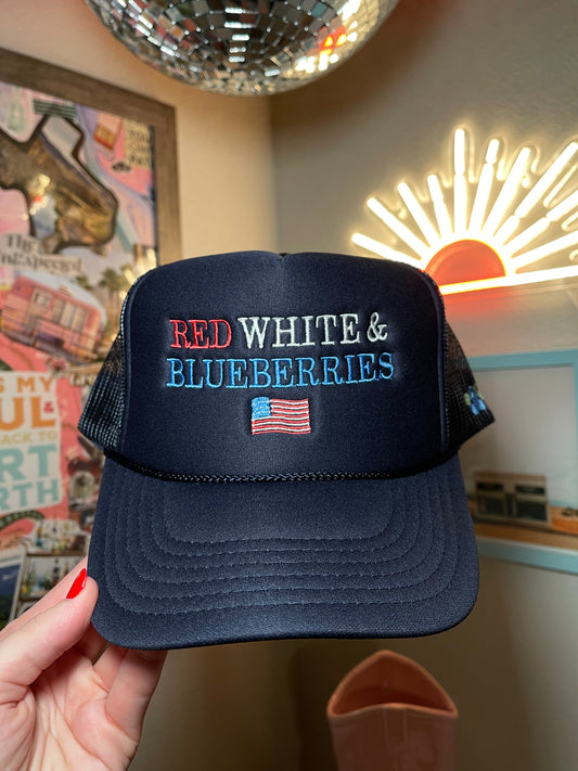 Red, White & Blueberries Trucker Hat