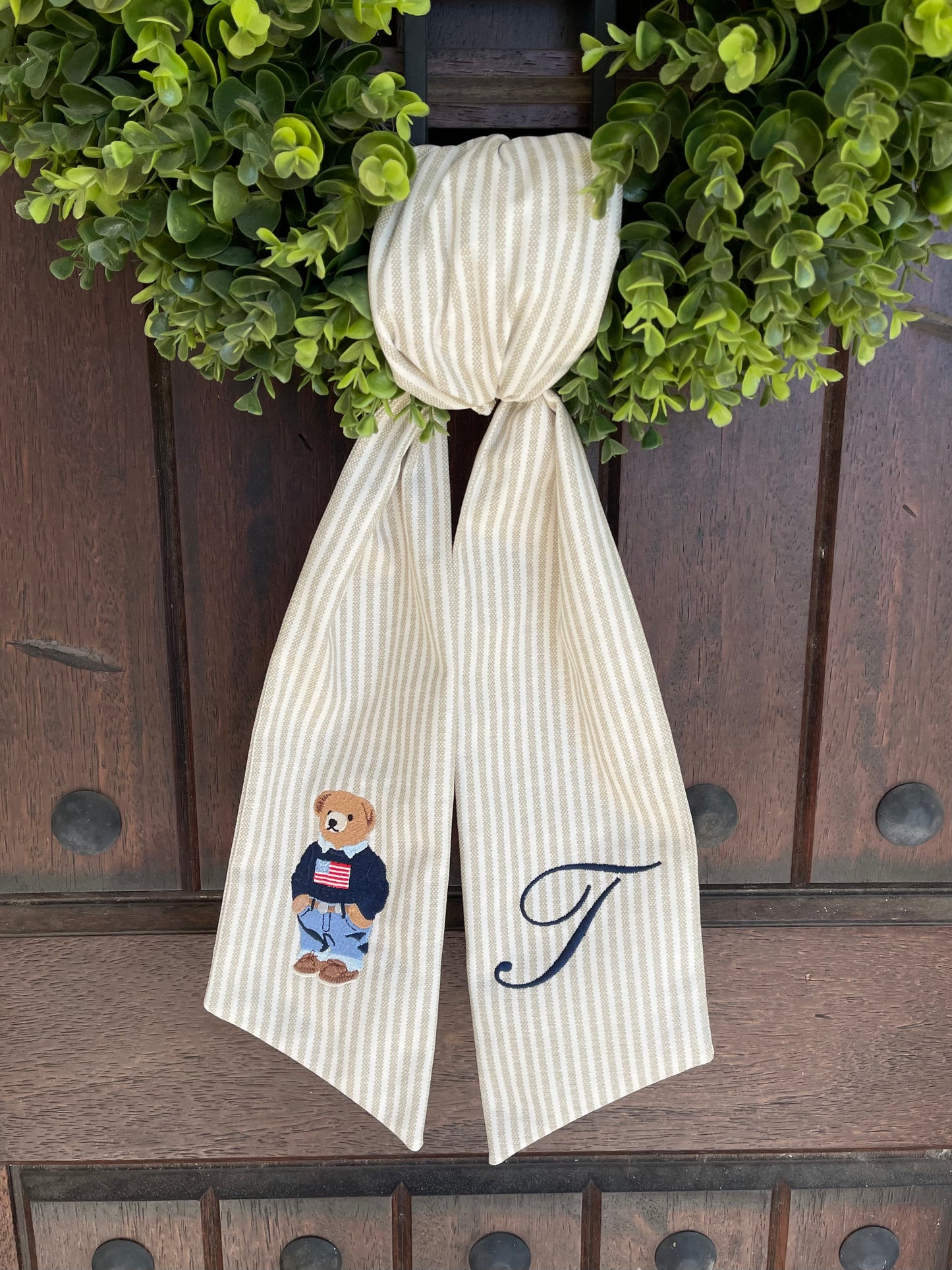 Custom Wreath Sash
