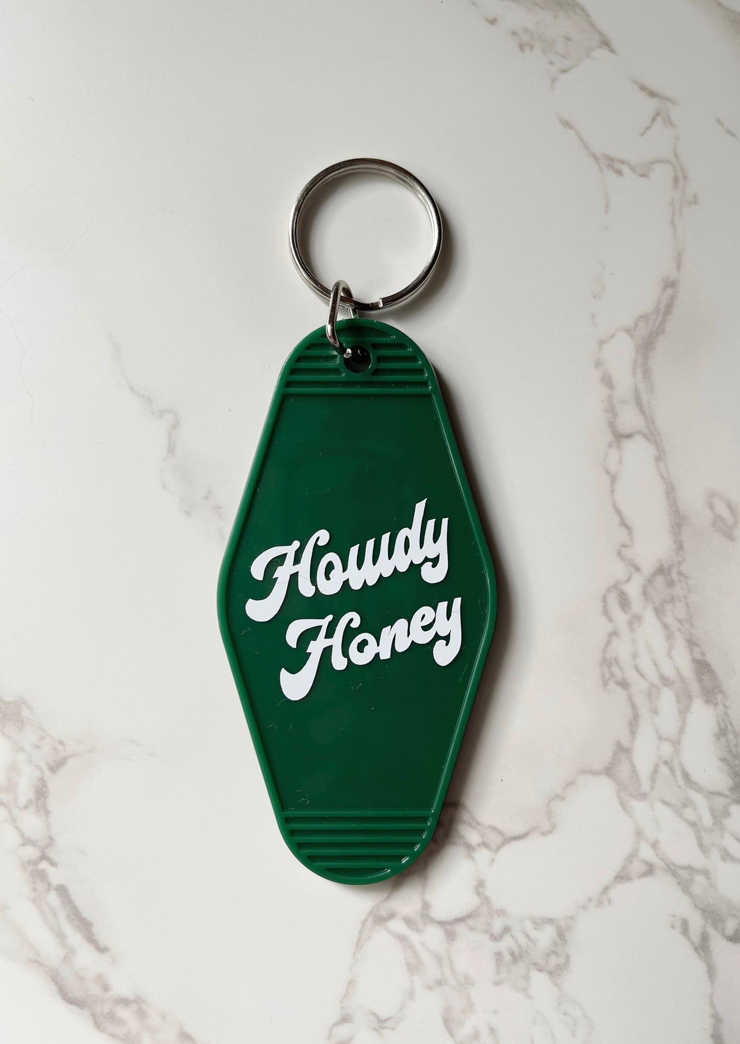 Vintage Motel Keychain "Howdy Honey" Retro Motel Keychain