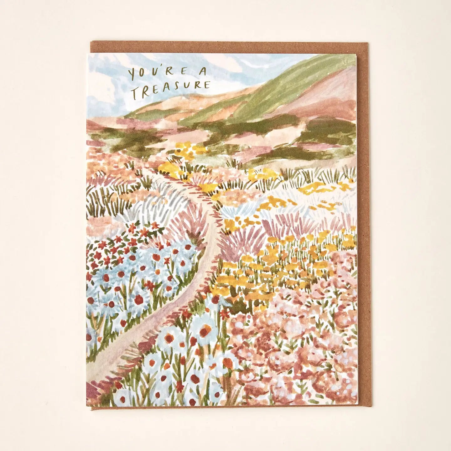 You're A Treasure Wildflower Greeting Card